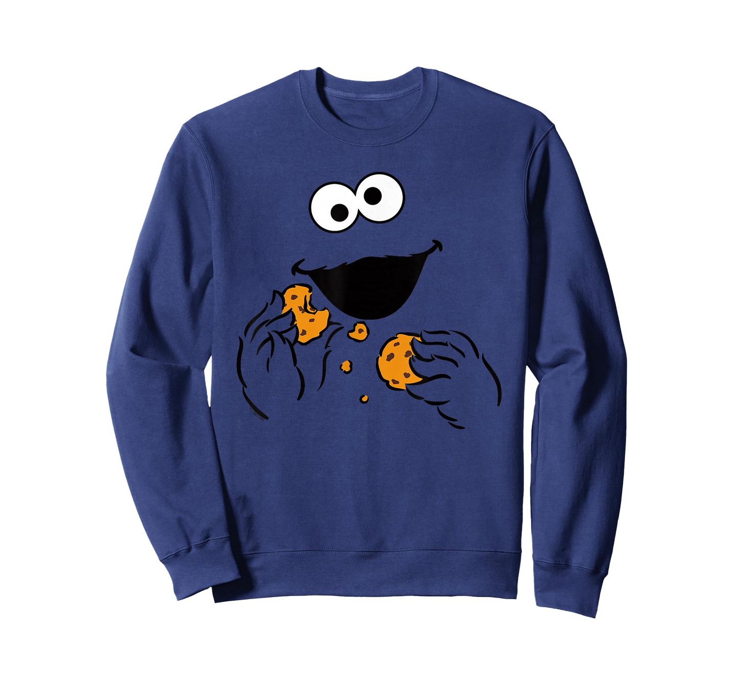 Sesame Street Cookie Monster Om Nom Face Halloween Costume T-Shirt