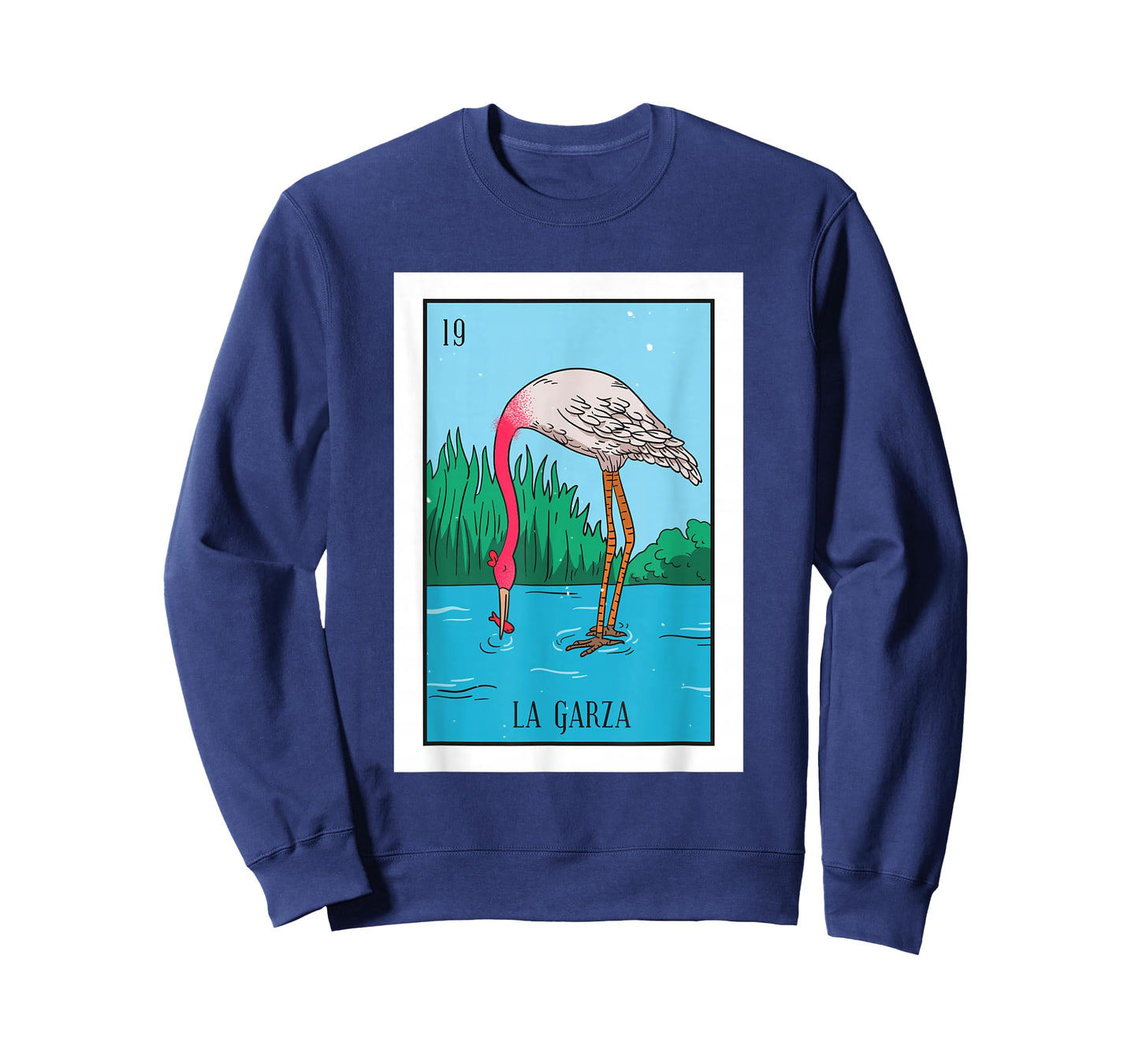 La Garza Lottery Card Gift Heron Card Mexican Lottery T-Shirt