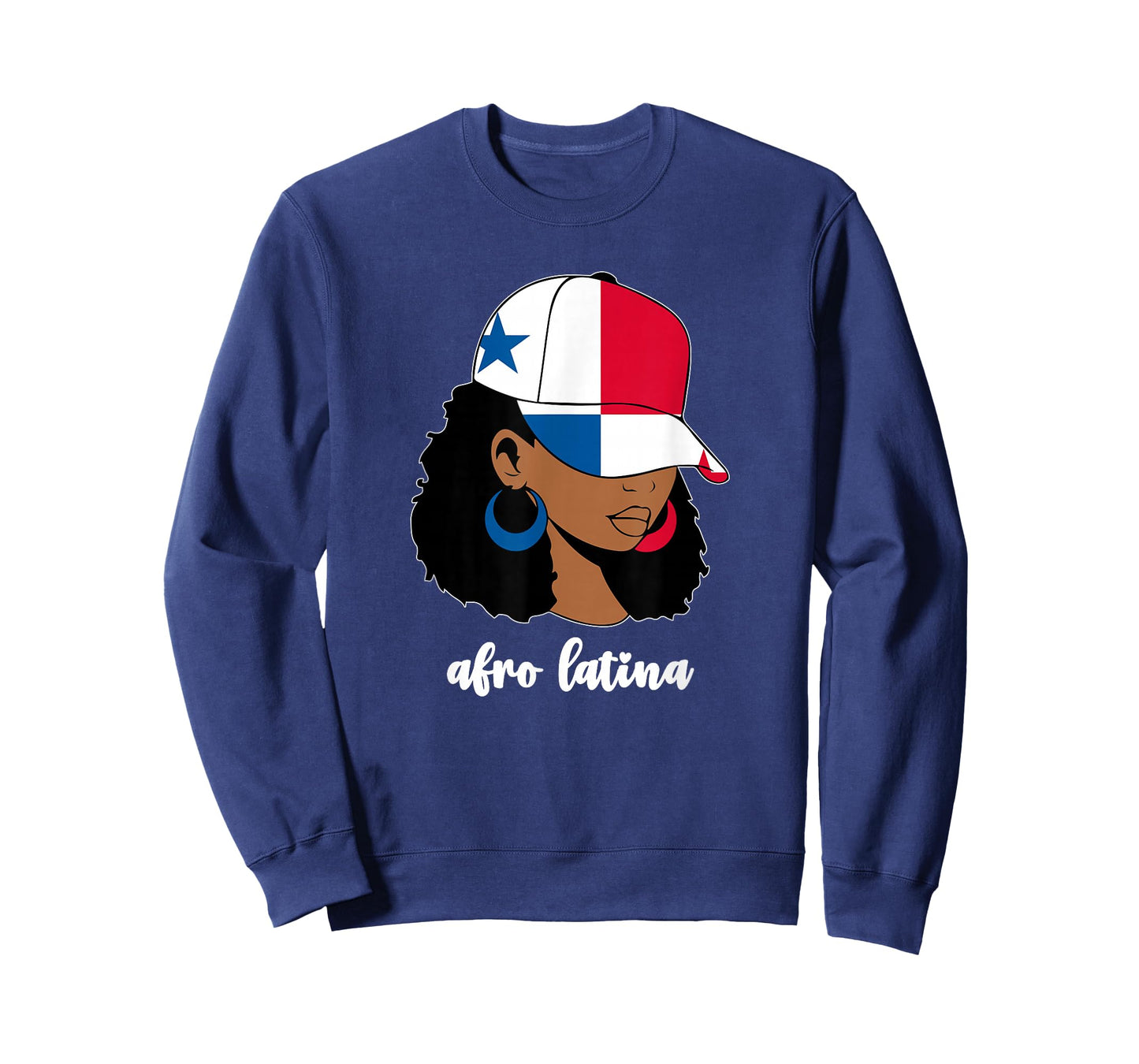 Black Afro Latina Panamanian Girl Women Panama Flag Panameña T-Shirt