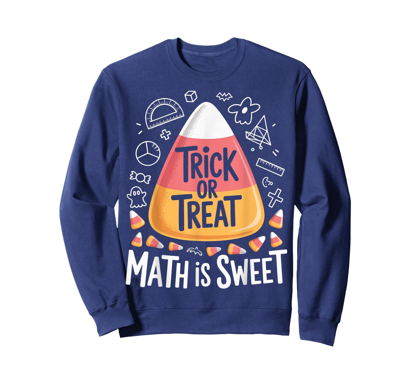 Trick or Treat Math Is Sweet - Spooky Halloween Teacher T-Shirt