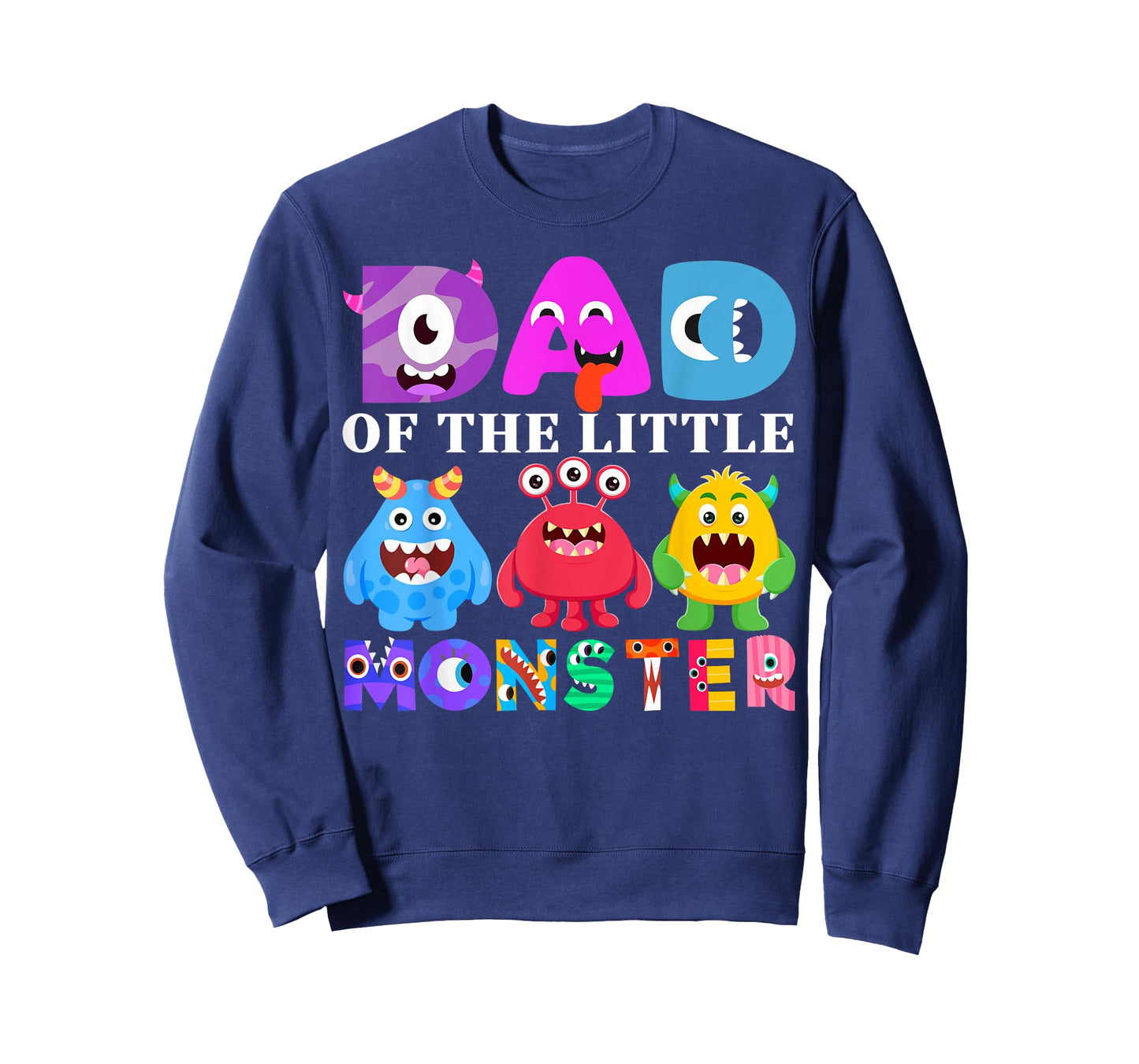 Dad Little Monster Kids 1st Birthday Party Family Monster T-Shirt