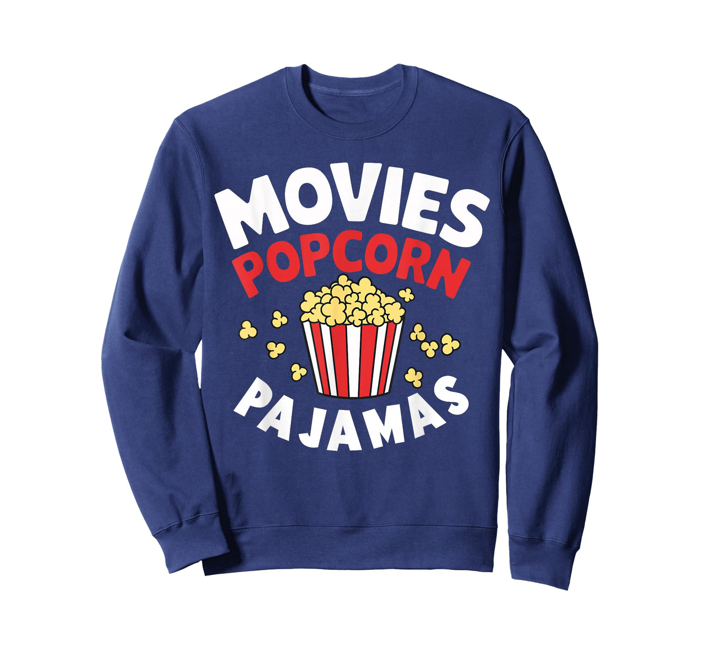 Movies Popcorn And Pajamas Popcorn Movie Night T-Shirt