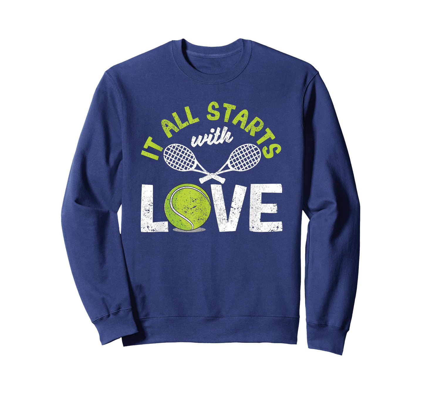 It All Starts With Love Tennis Funny Sports Racket Player T-Shirt