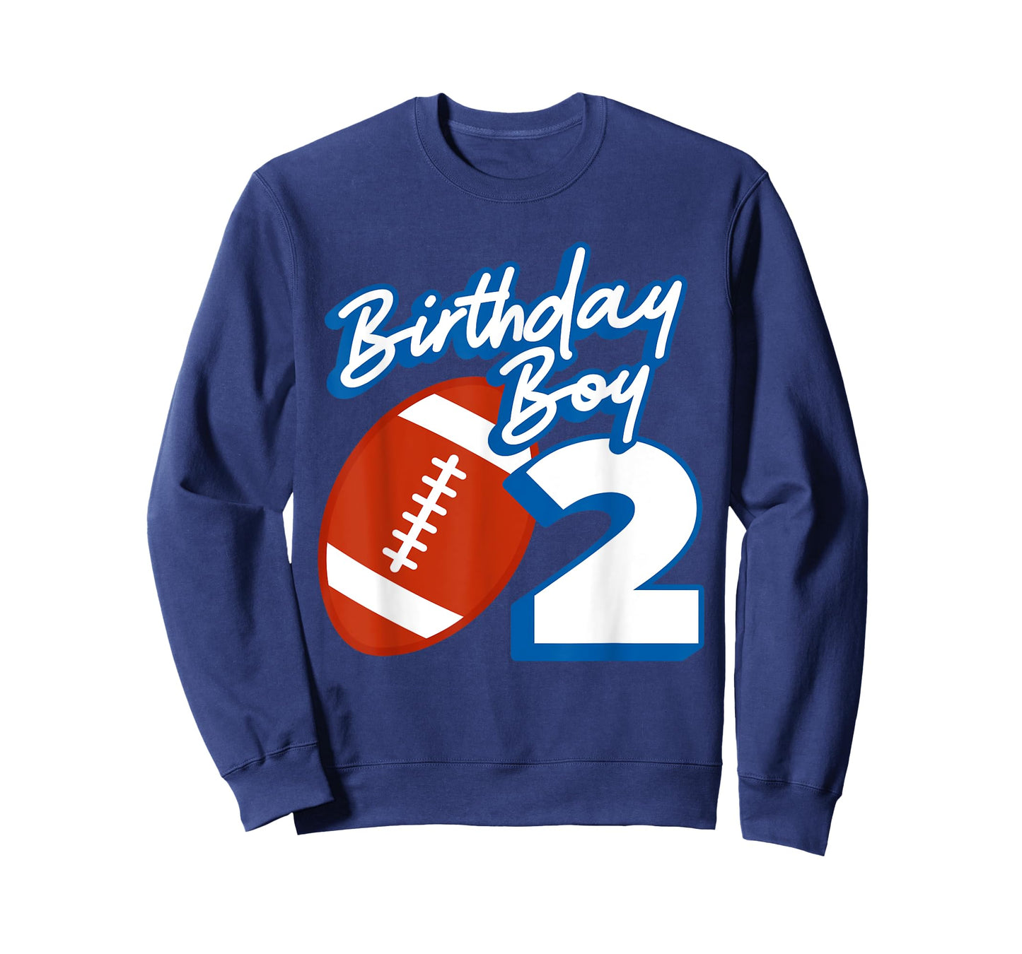 2nd Birthday Boy Football Ball 2 Years Old Kids Gift Ideas T-Shirt