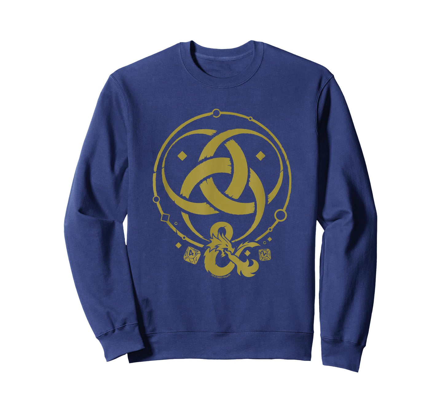 Dungeons & Dragons 50th Anniversary Gold Flame Vintage Logo T-Shirt