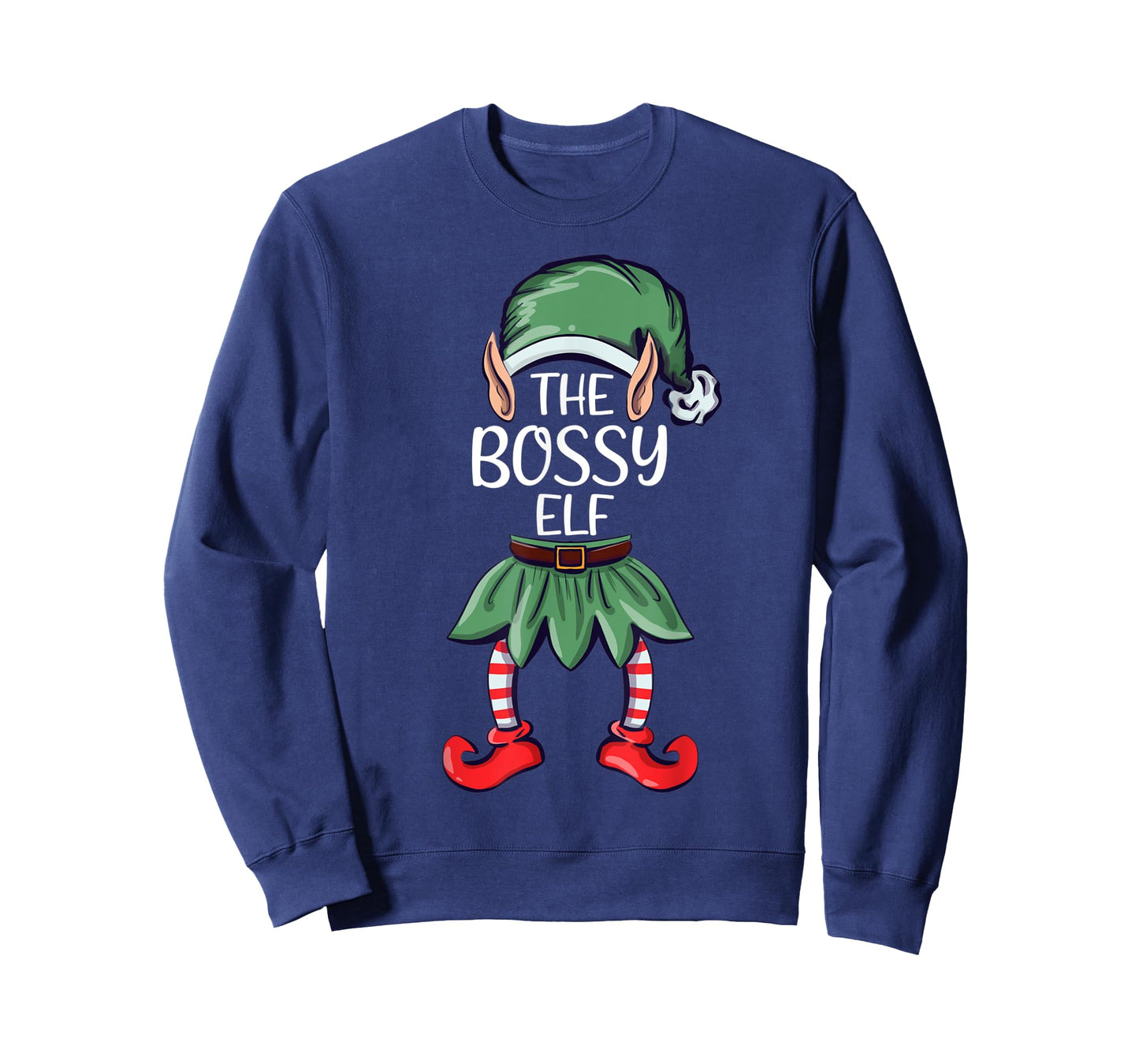 The Bossy Elf Elf Christmas Matching Family Group Elf T-Shirt