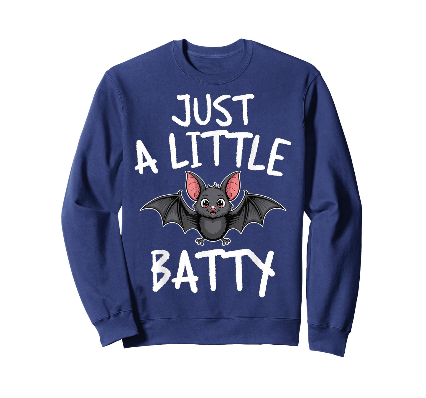 Just A Little Batty Spooky Bat Ghost Pun Halloween Costume T-Shirt
