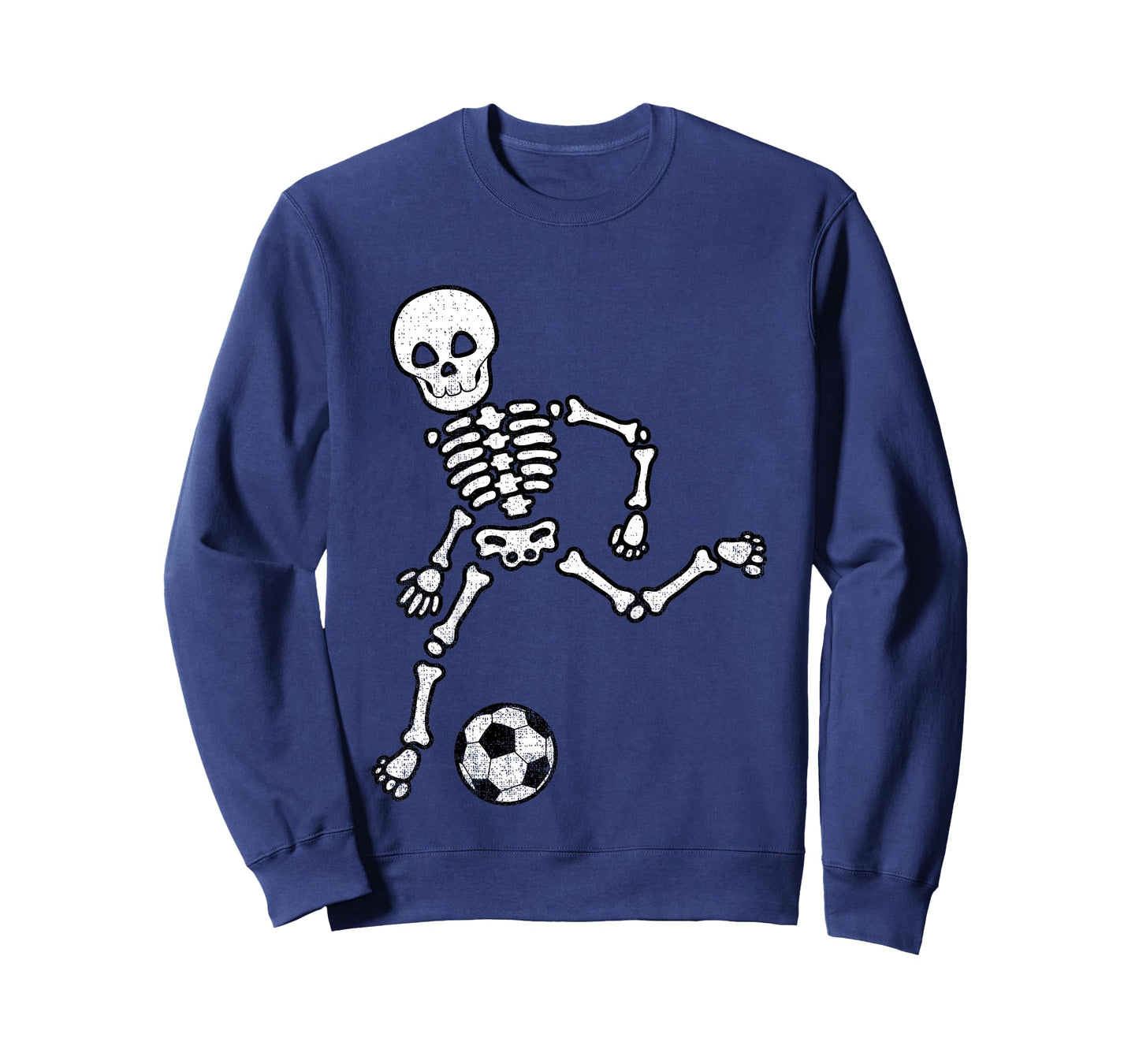 Kids Skeleton Soccer Shirt Halloween Sport Player Costume T-Shirt