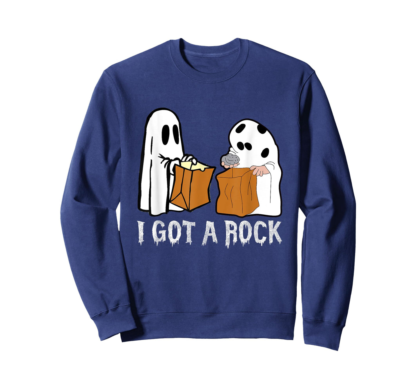 Funny Boo Ghost Scary I Got A Rock Halloween T-Shirt
