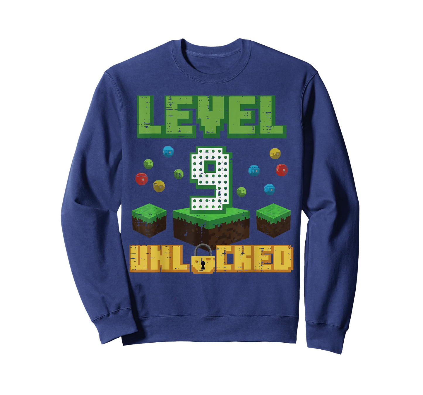 Level 9 Unlocked Pixel Gamer 9th Birthday Gaming Boys Kids T-Shirt