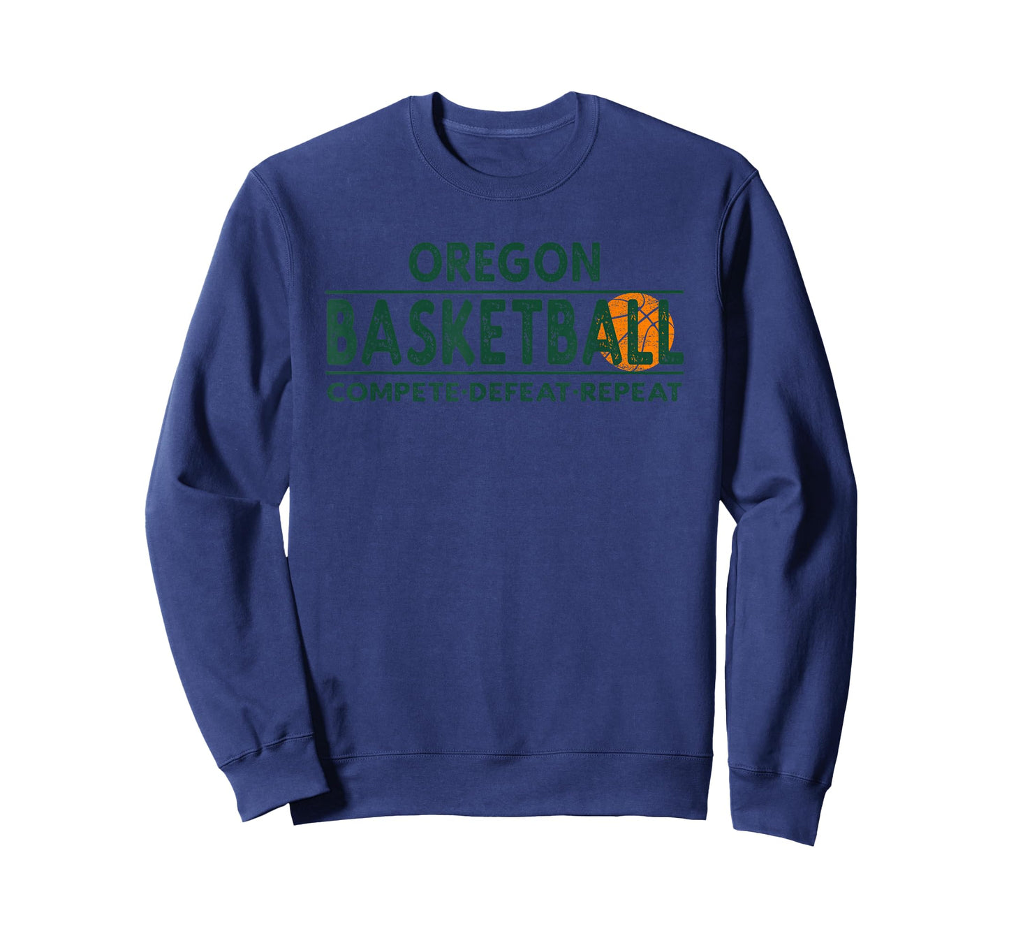 Oregon Basketball Merch - Compete Defeat Repeat T-Shirt