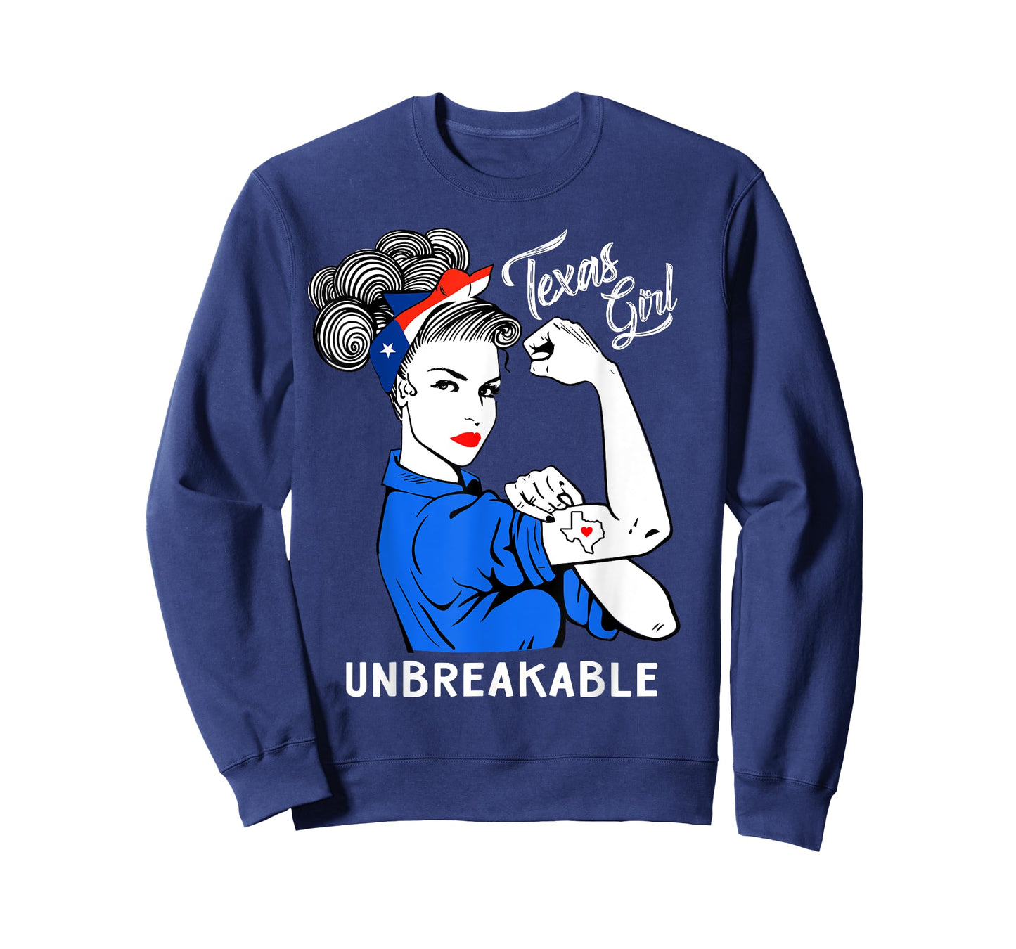 Texas Girl Unbreakable T-Shirt Heritage Texas Flag Gift T-Shirt