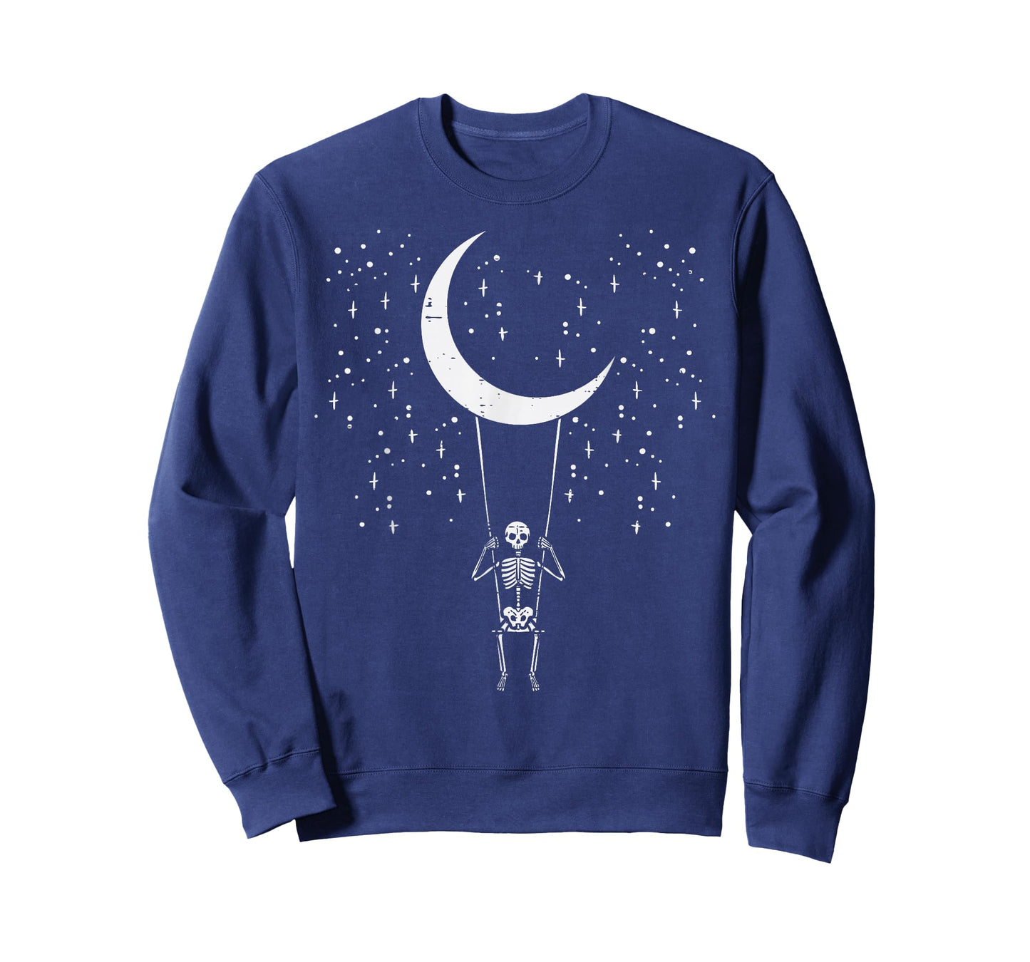 Halloween Skeleton Moon Swing Vintage Costume Men Women Kids T-Shirt