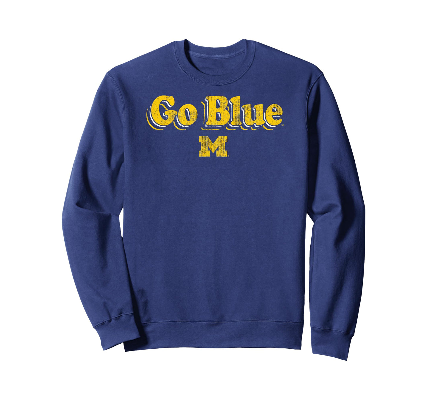 Michigan Wolverines Vintage Go Blue Navy Officially Licensed T-Shirt