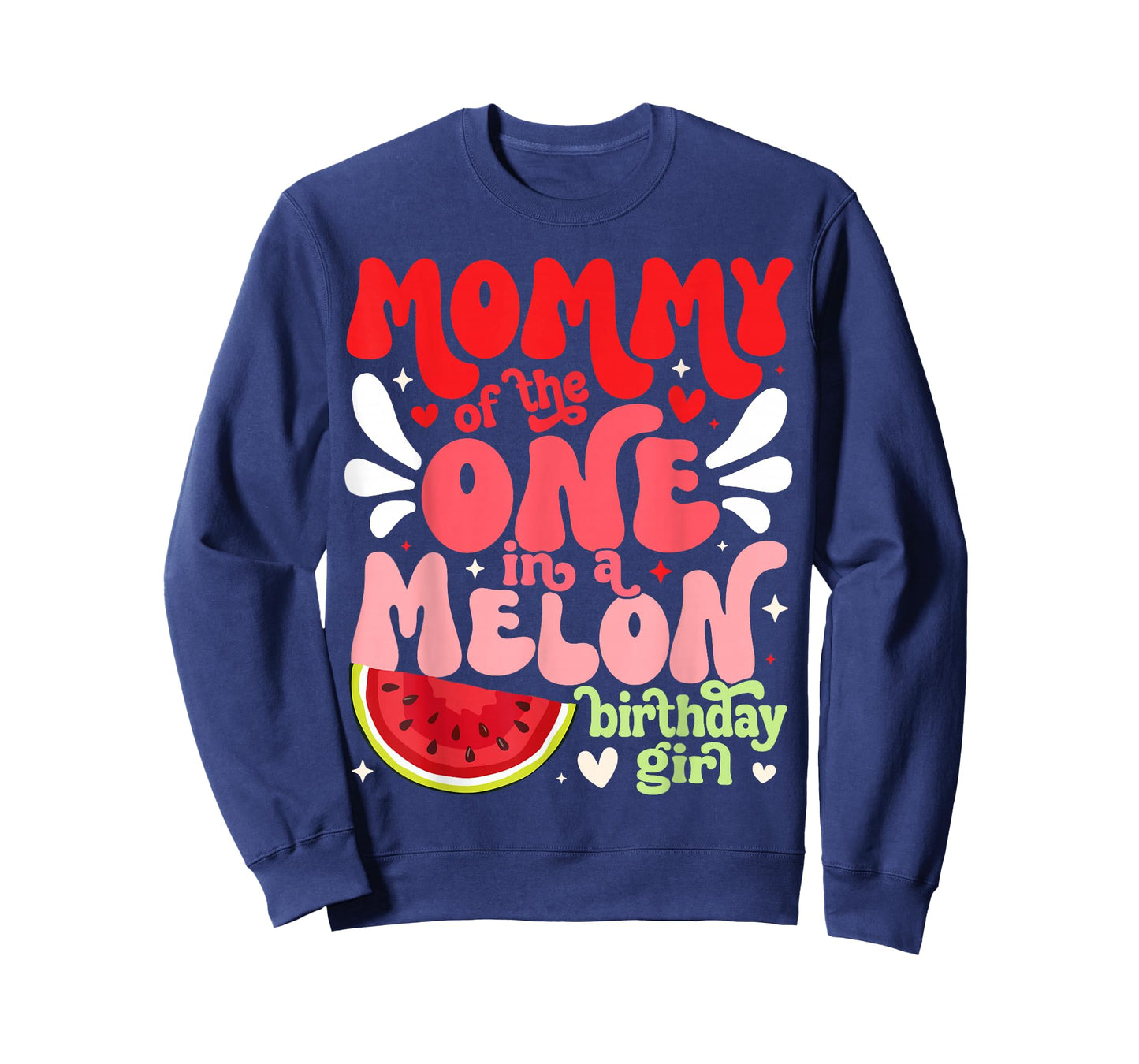 Mommy of the One In A Melon Birthday Girl Watermelon First T-Shirt