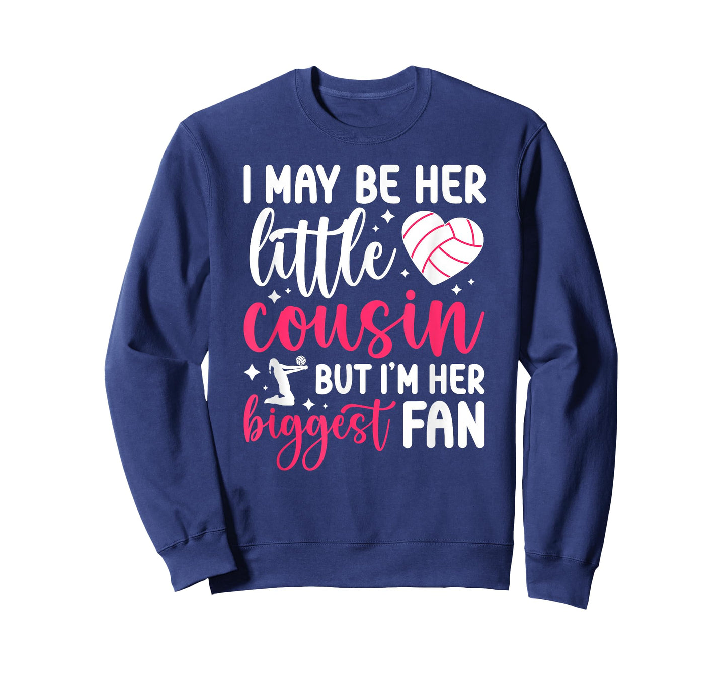 Her Biggest Fan Volleyball Cousin Volleyball Player Cousin T-Shirt