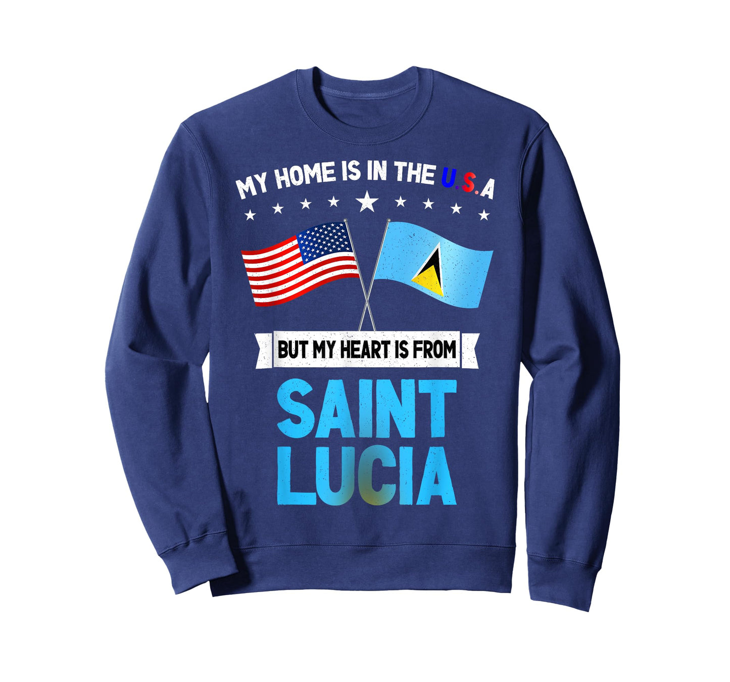 Saint Lucia & USA T-Shirt