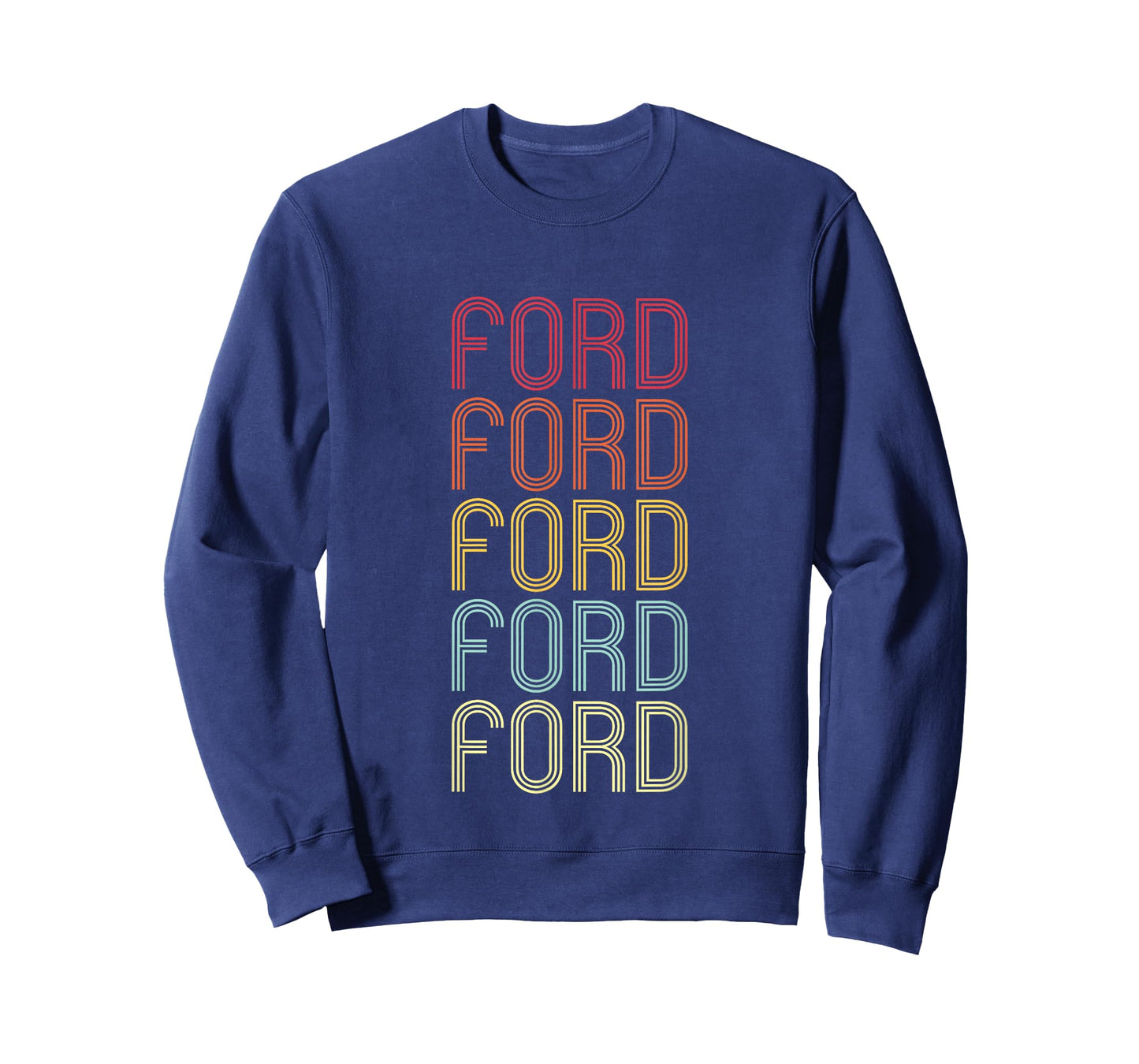 Ford Retro Wordmark Pattern Vintage Personalized 70s T-Shirt