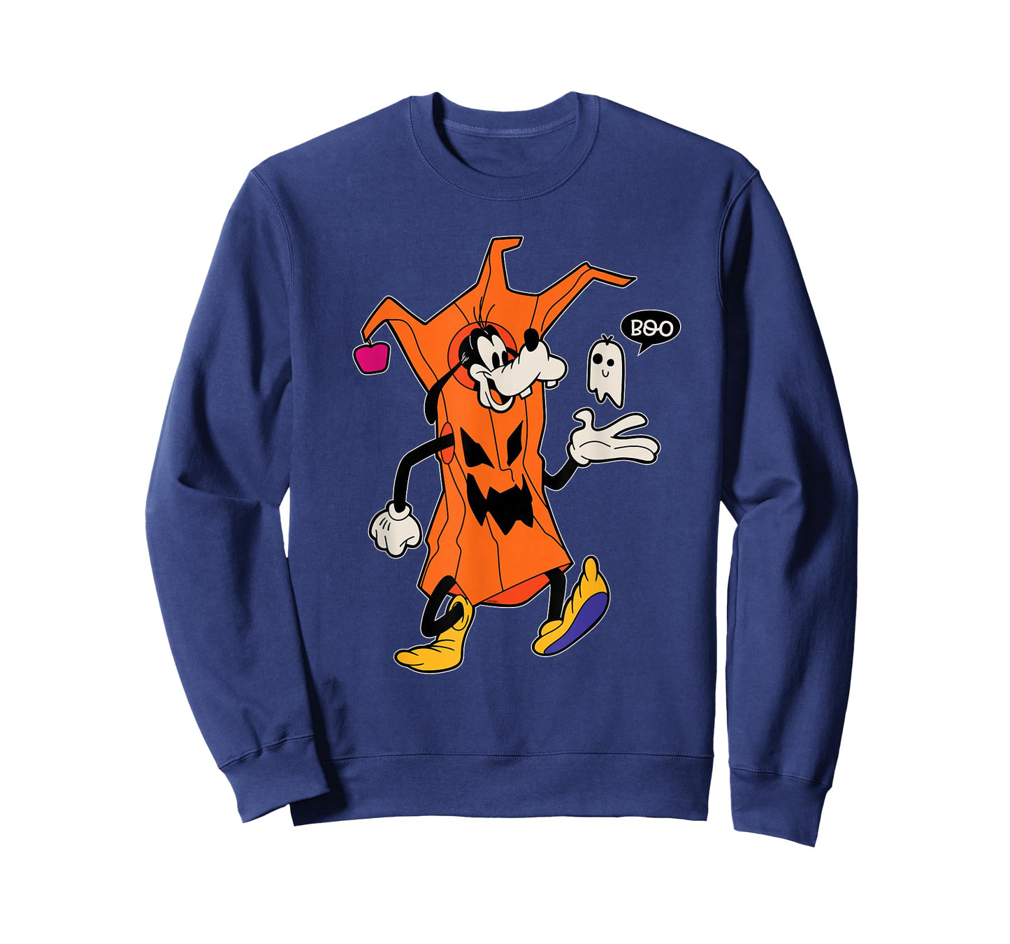 Disney Goofy in Tree Costume and Spooky Cute Ghost Halloween T-Shirt