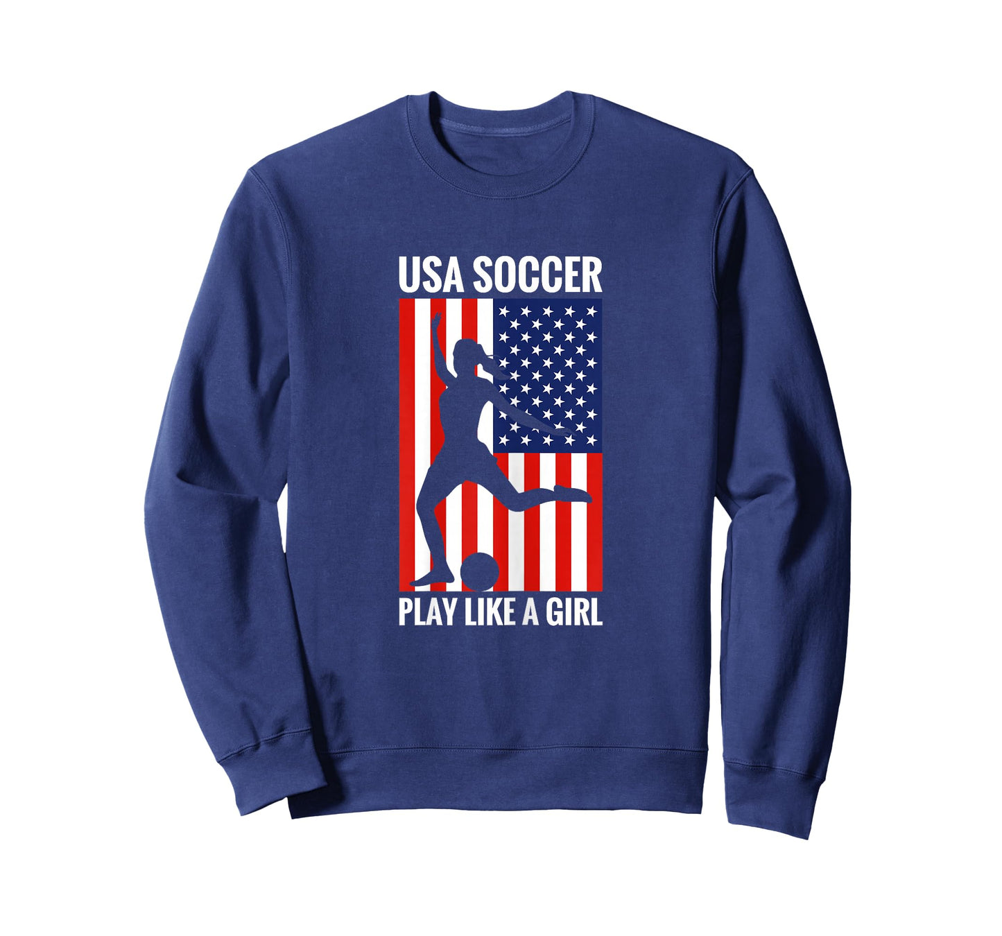 Funny Soccer Usa Soccer Play Like A Girl T-Shirt