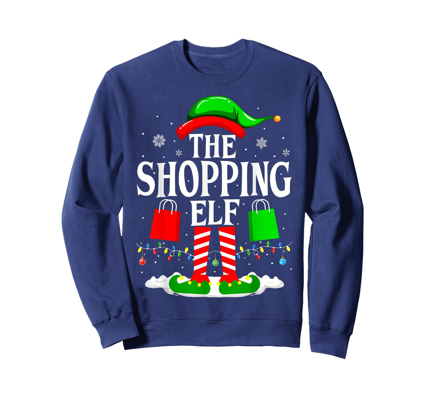 The Shopping Elf Funny Xmas Family matching Christmas T-Shirt