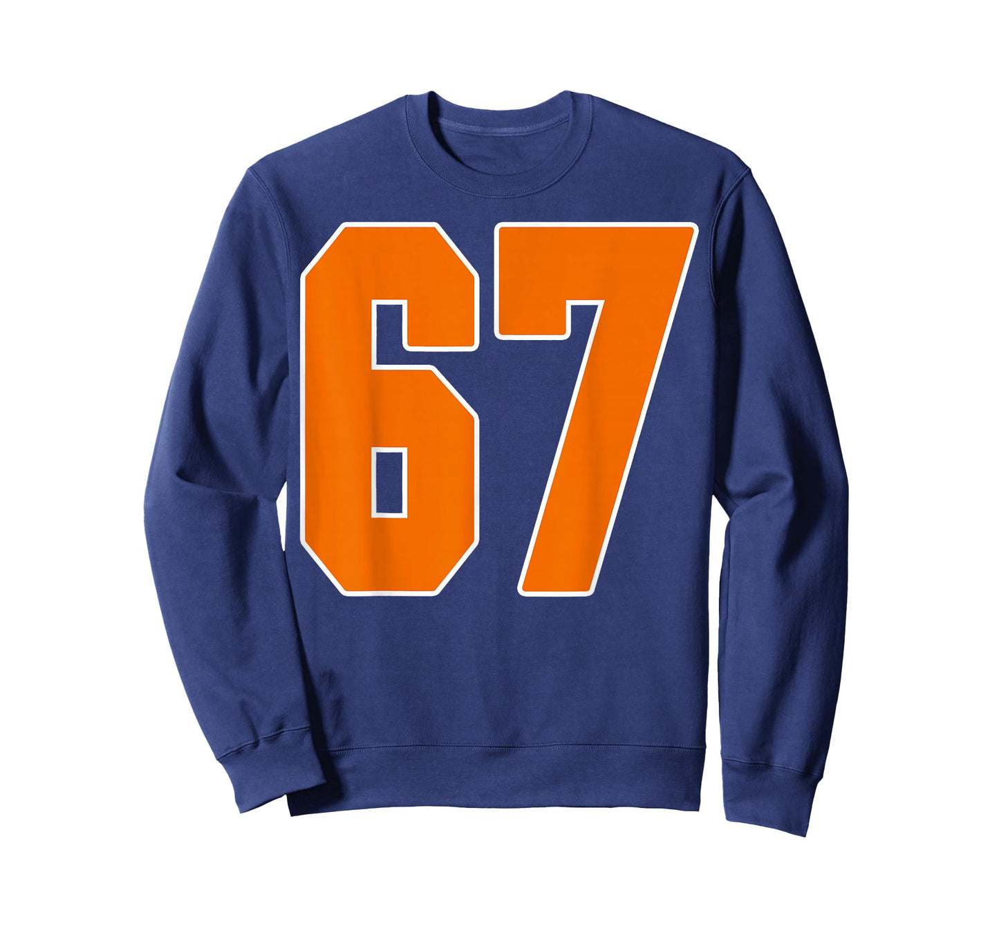 Orange Sports Number 67 Jersey Uniform Player Fan T-Shirt