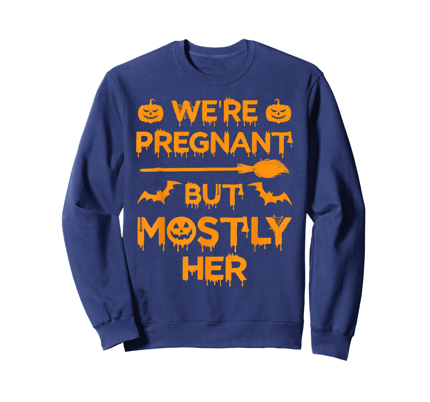 We're Pregnant But Mostly Her Halloween Costume Pregnancy T-Shirt