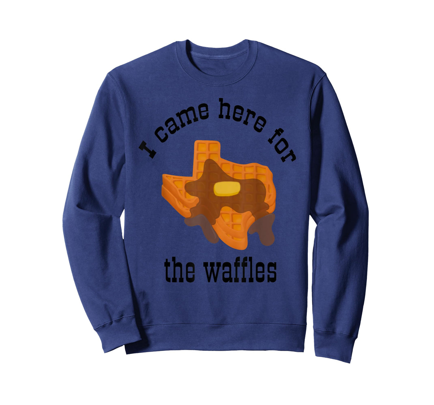 Funny Hotel Breakfast Texas Shaped Syrupy Buttered Waffles T-Shirt
