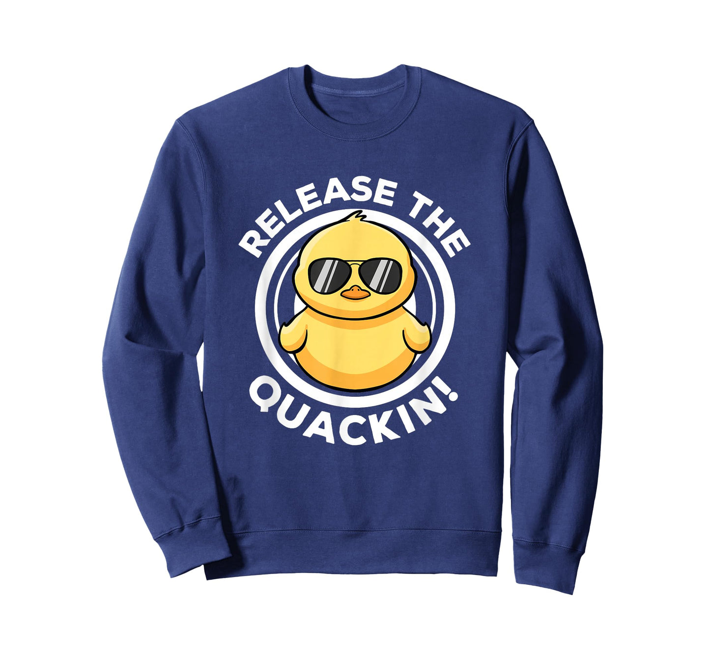 Release The Quackin I Love Duck Lovers Funny Yellow Duck T-Shirt