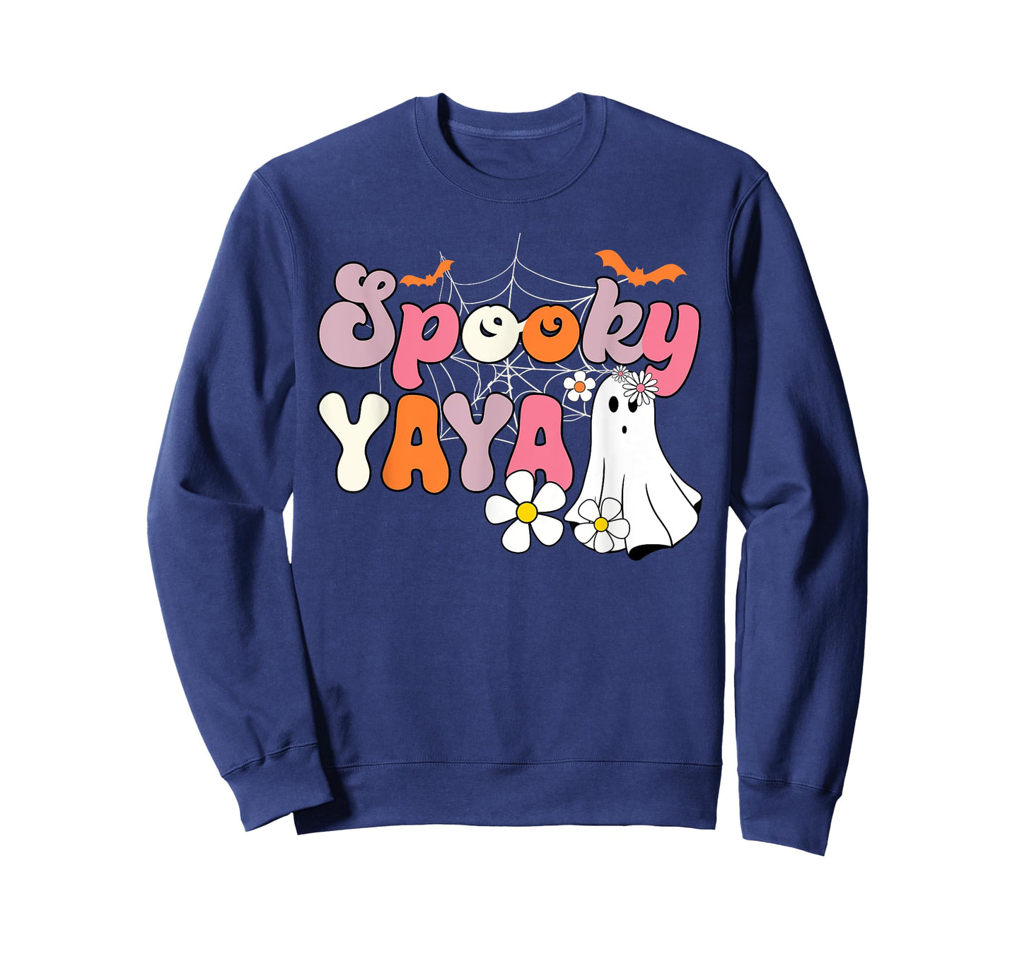 Groovy One Spooky Yaya Mama Grandma Witch Mom Halloween T-Shirt