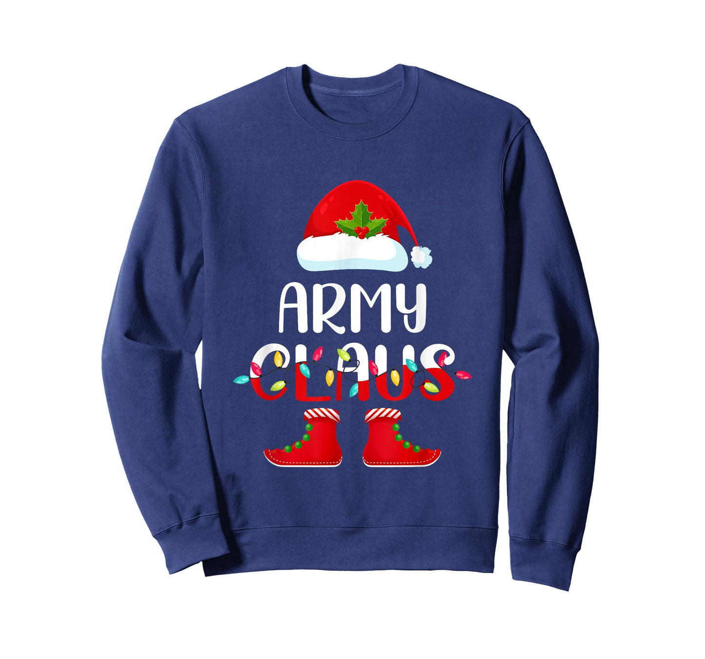 Santa Army Claus Elf Matching Family Group Christmas T-Shirt