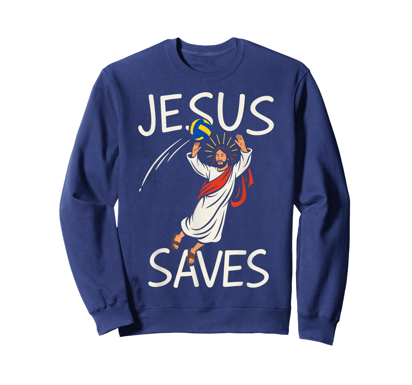 Funny Jesus Saves Volleyball Christian Joke Tee Player Coach T-Shirt