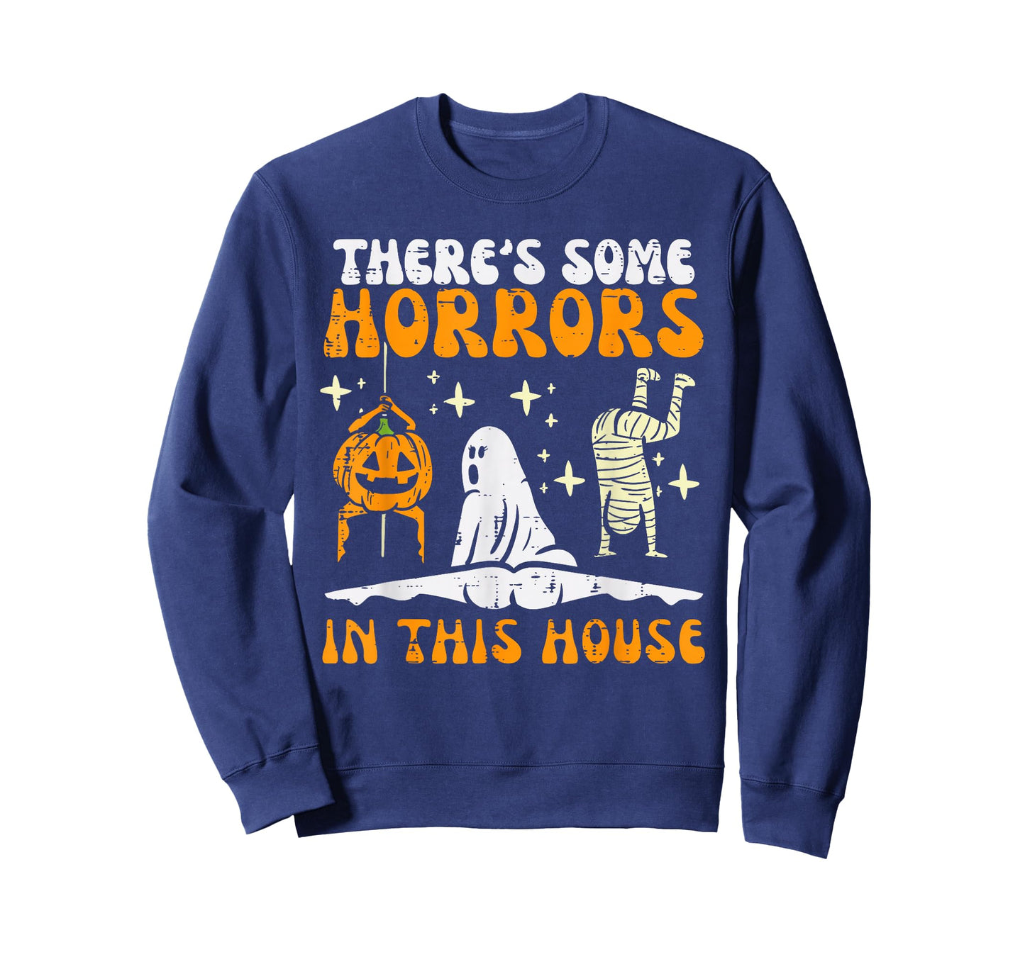There's Some Horrors in This House Funny Horror Characters T-Shirt
