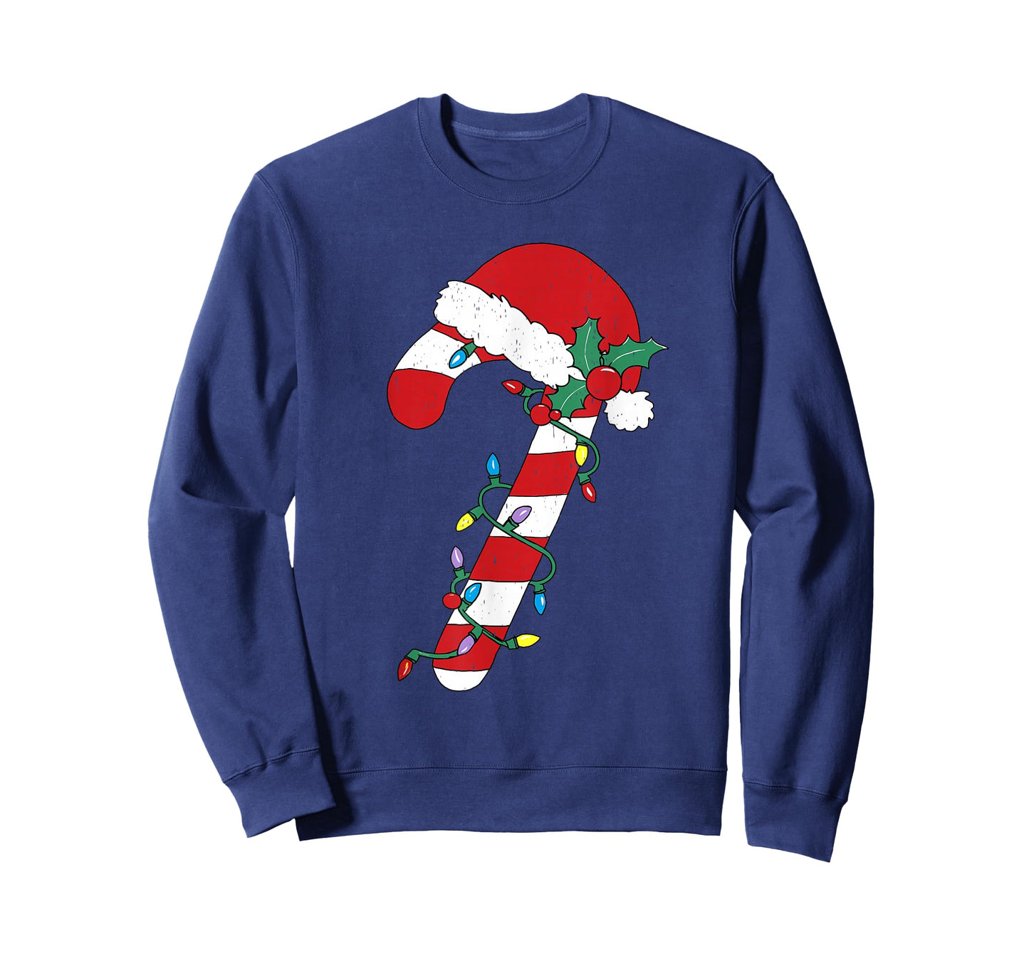 Christmas Candy Cane Santa Xmas Kids Toddler Youth Women Men T-Shirt