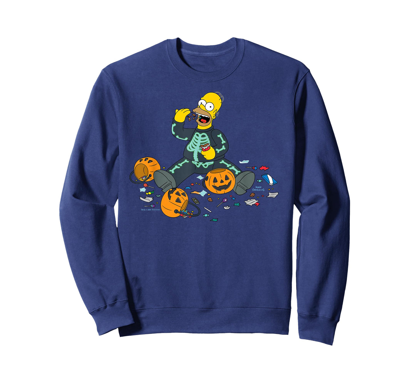 The Simpsons Homer Halloween Trick or Treat Candy Binge T-Shirt