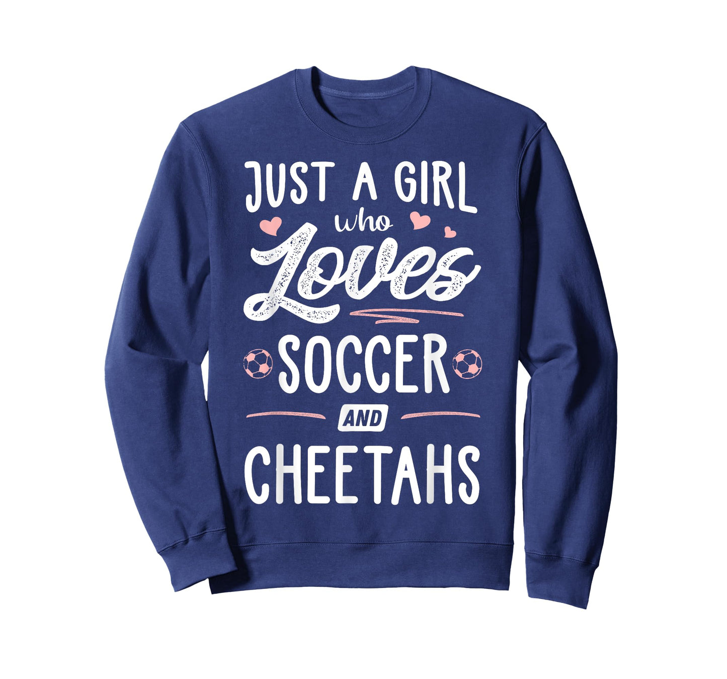 Just A Girl Who Loves Soccer And Cheetahs Gift Women T-Shirt