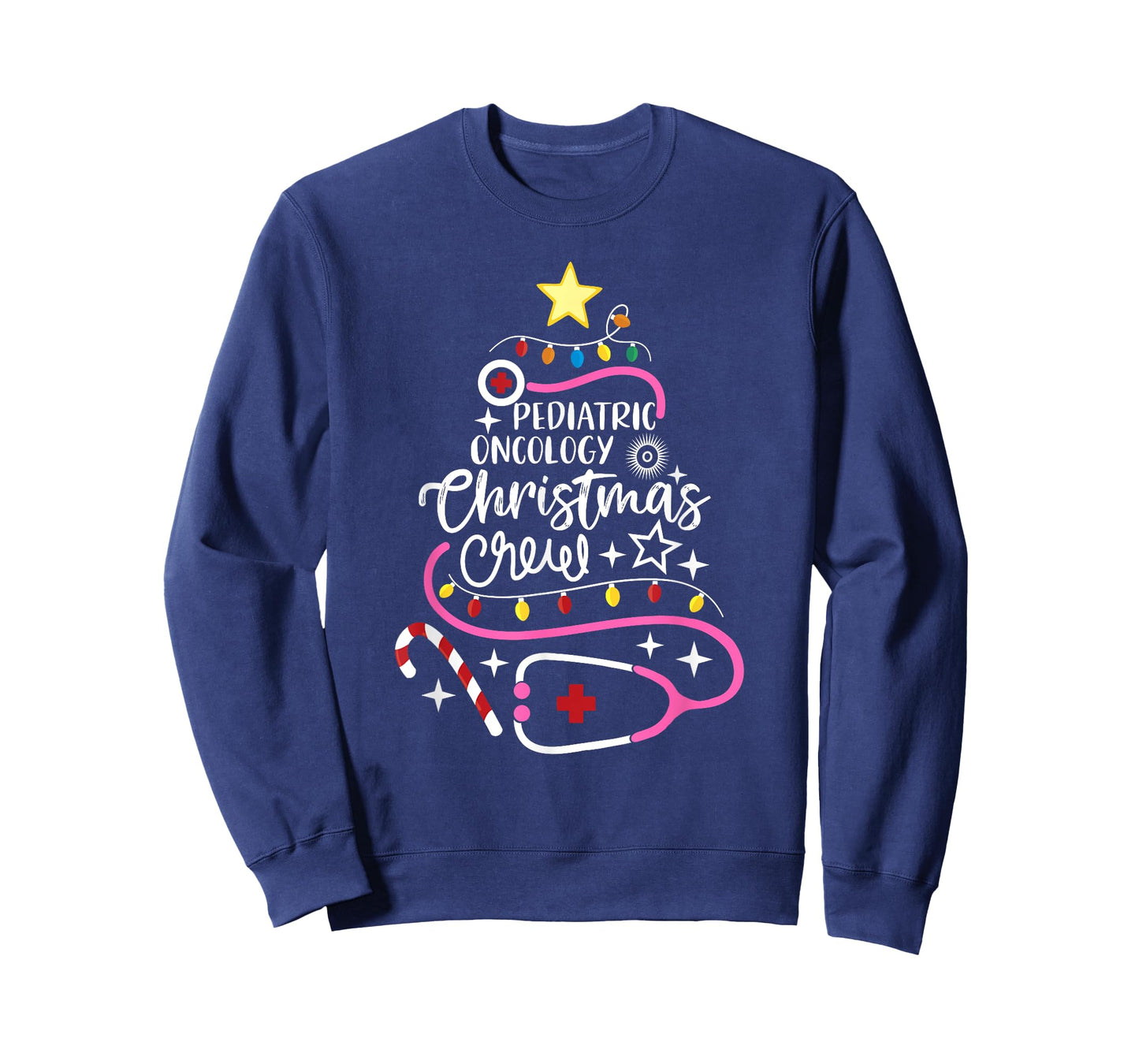 Pediatric Oncology Christmas Crew Tech Hem/Onc Nurse T-Shirt