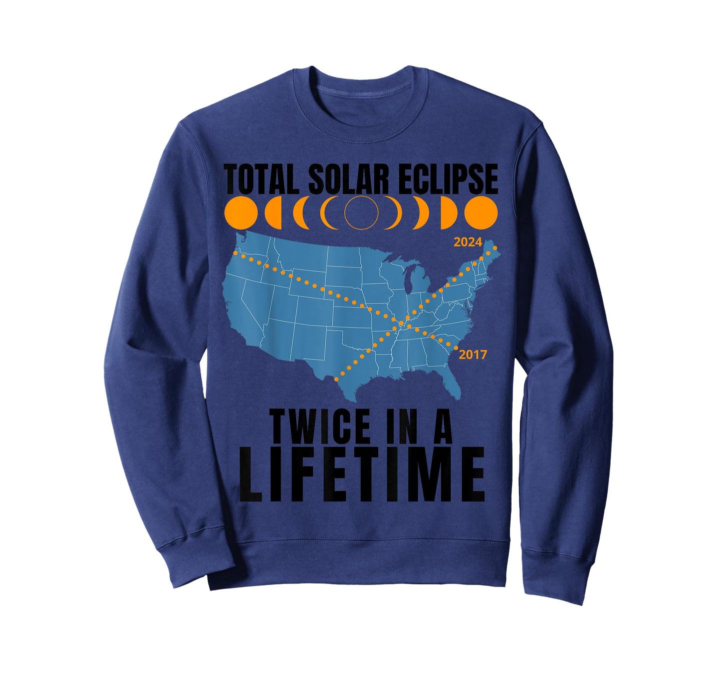 America Total Solar Eclipse April 8 2024 USA Map Totality T-Shirt