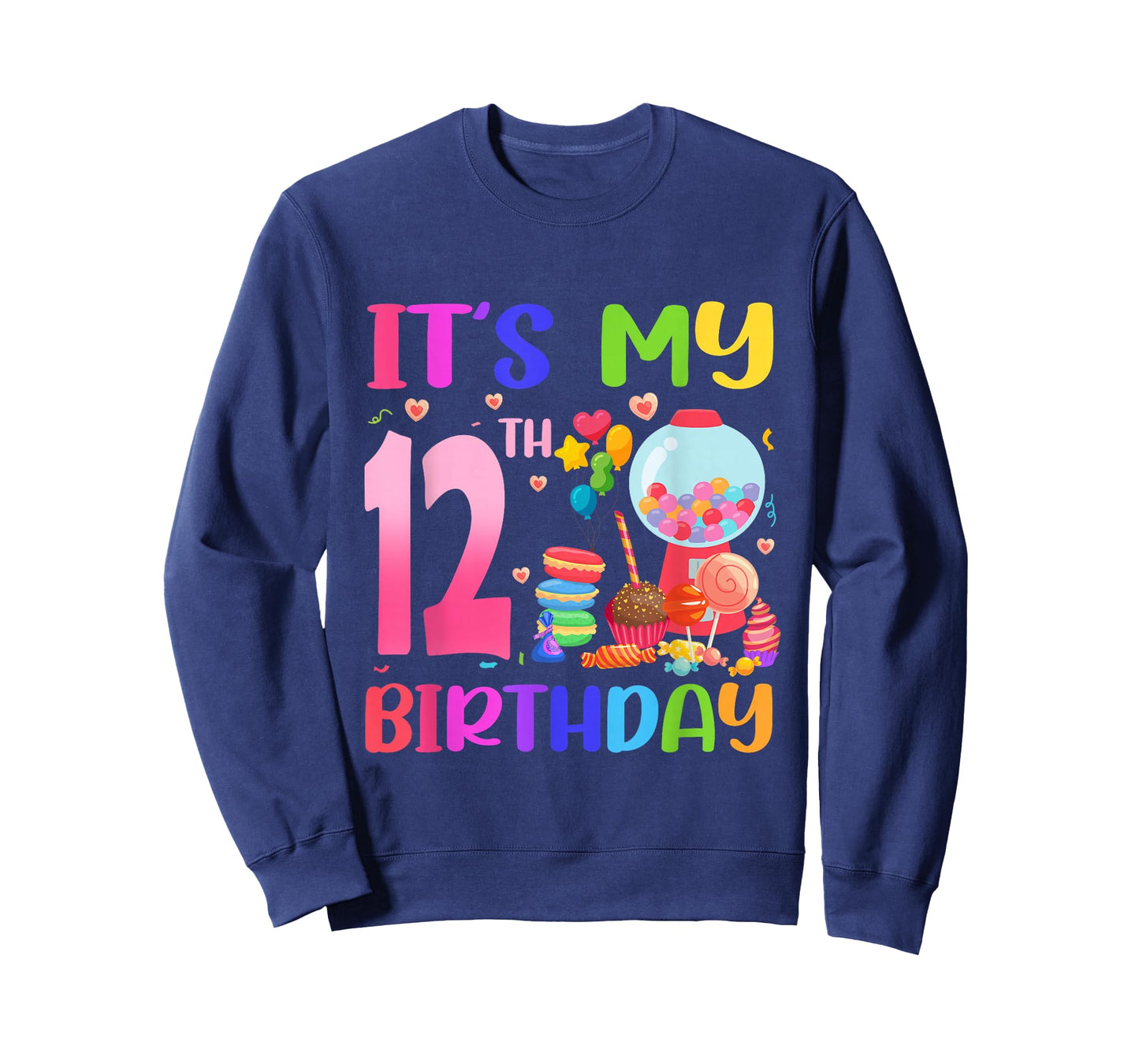 It's My 12th Birthday Girl Candy Candyland 12 Year Old T-Shirt