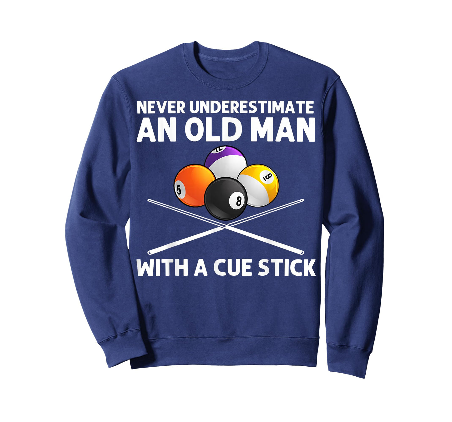 Best Billiard Art For Grandpa Men Billiard Lover Pool Player T-Shirt