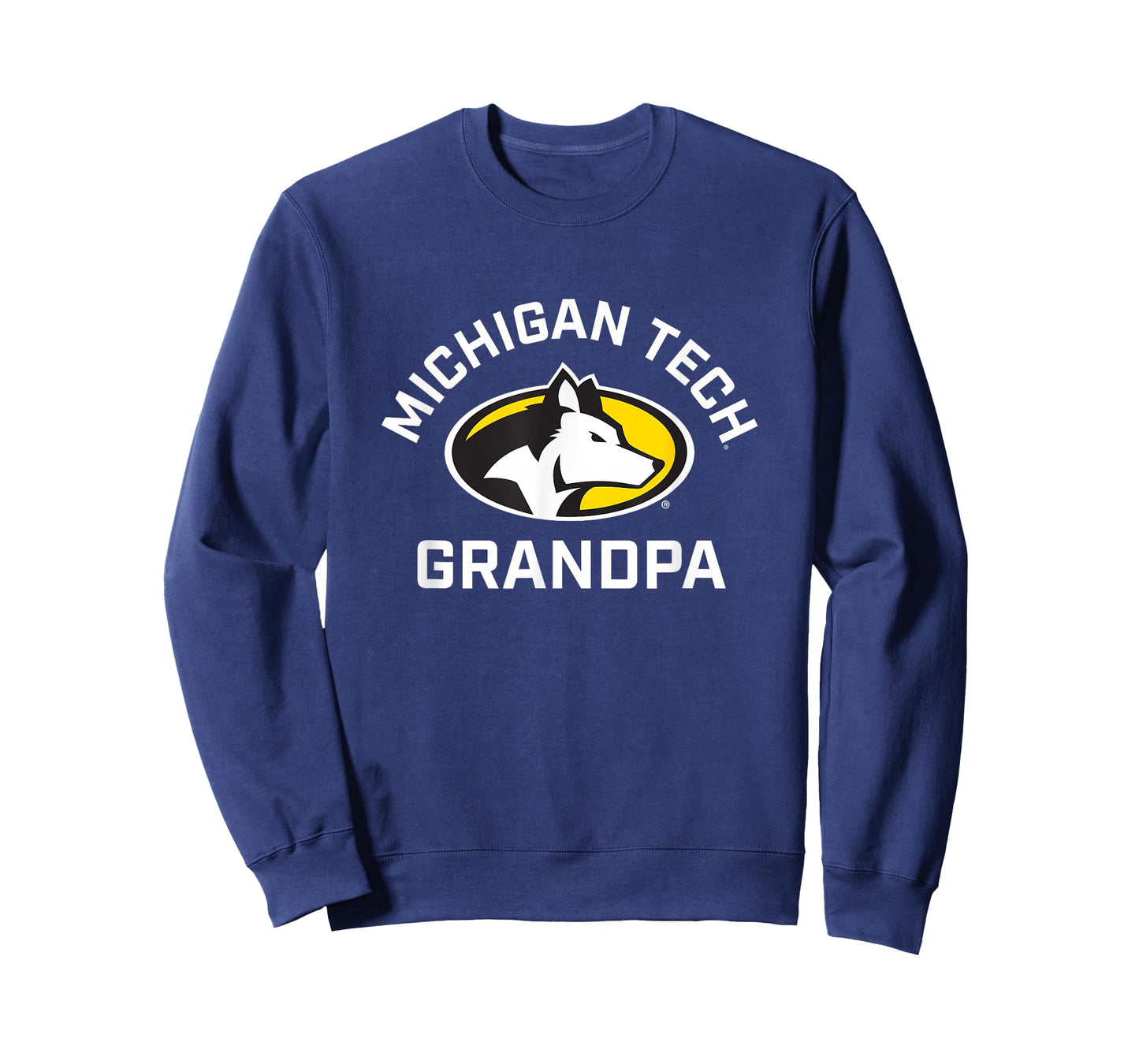Michigan Tech Huskies Arched Grandpa T-Shirt