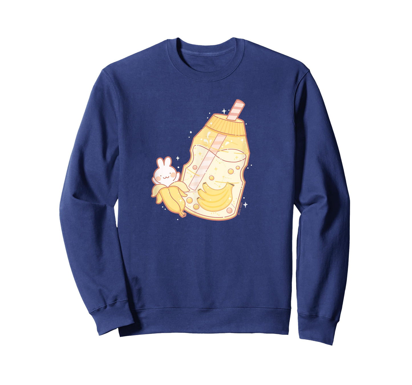 Banana Milk Drink Cute Bunny Kawaii Aesthetic T-Shirt