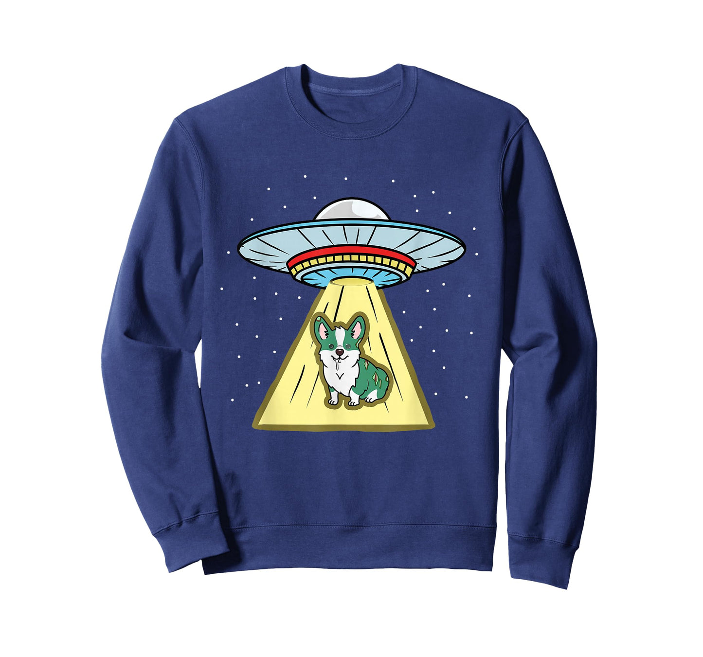 Corgi Zombie Ufo Abduction T-Shirt