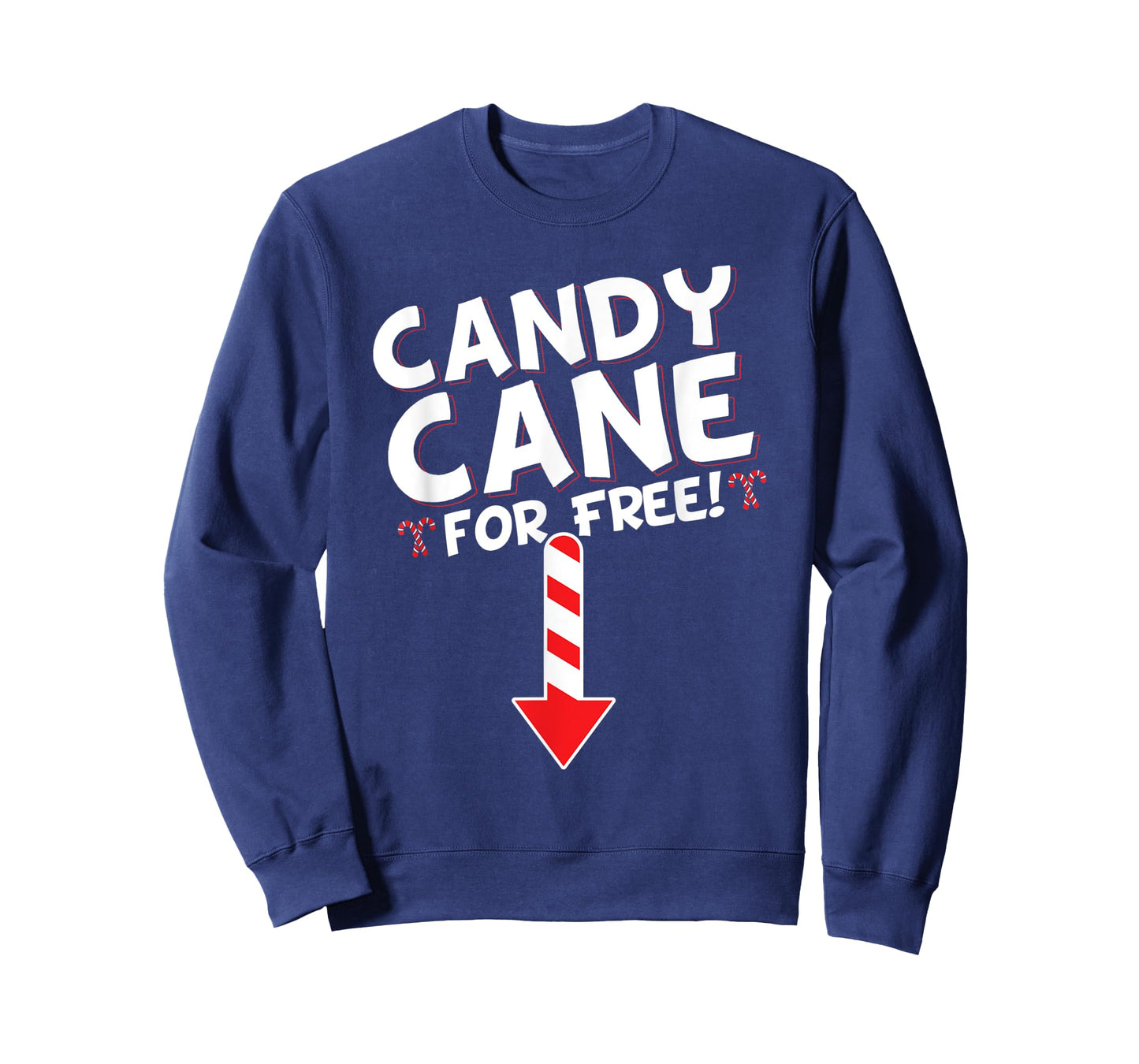 Mens Inappropriate Candy Cane Adult Humor Christmas T-Shirt