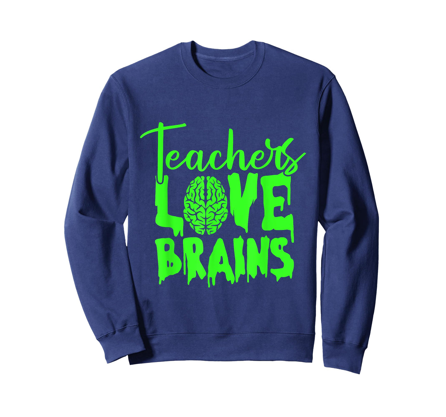 Teacher Love Brains Lazy Halloween Costume Funny Zombie Men Women Kids T-Shirt