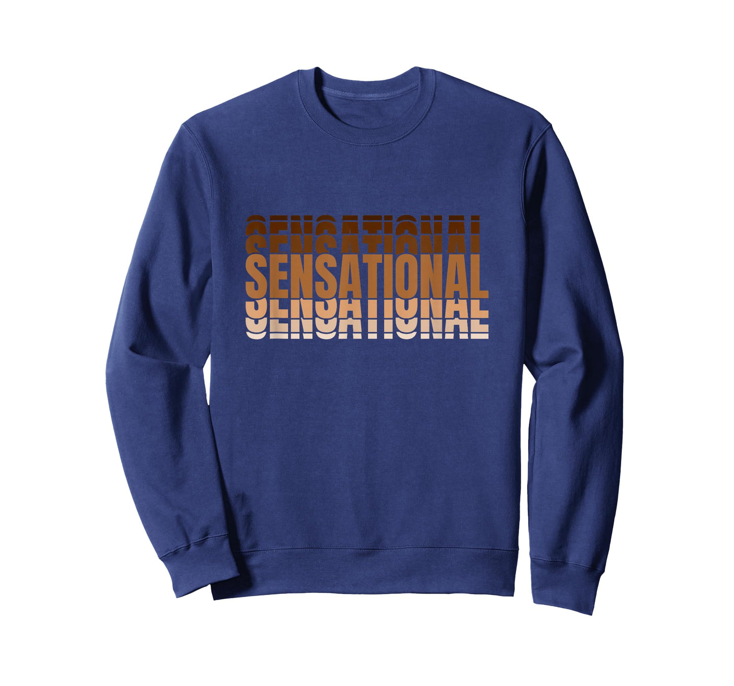 Brown Sensational Brown Color Graphic T-Shirt