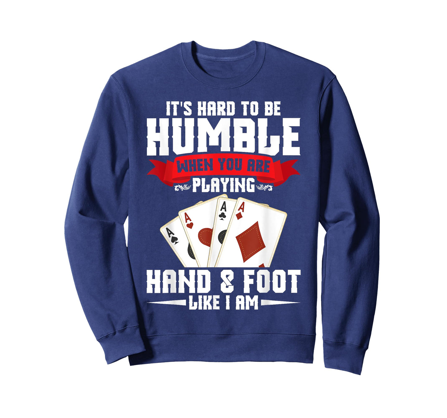 Hand and Foot Cards Set & Hand Foot Clothes Unisex-Adults, Unisex-Kids Black Small Modern Crew Collar Short Sleeve T-Shirt