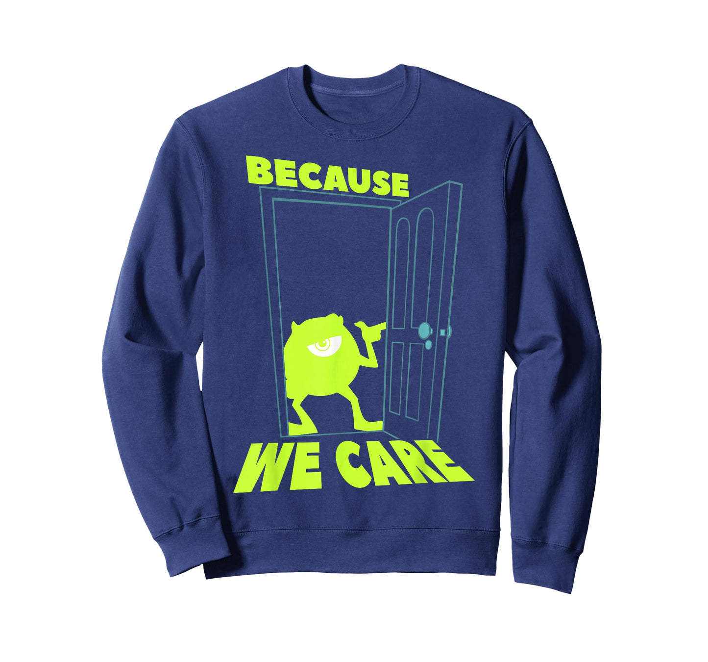 Disney Pixar Monsters, Inc. Mike We Scare We Care Door T-Shirt