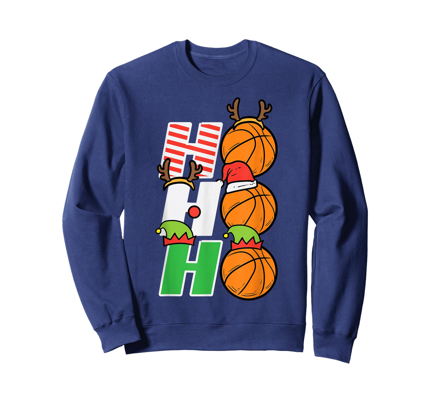 Christmas Basketball Ho Ho Ho Xmas Sports Men Boys Kids T-Shirt