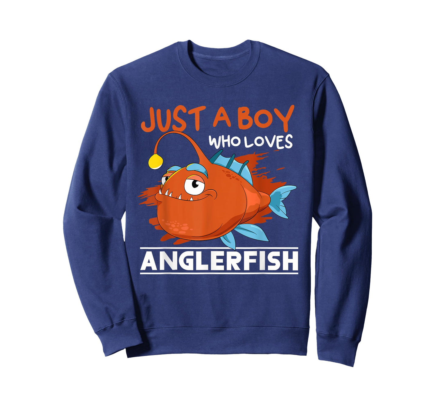 Just A Boy Who Loves Angler Fish Fishing Funny Anglerfish T-Shirt